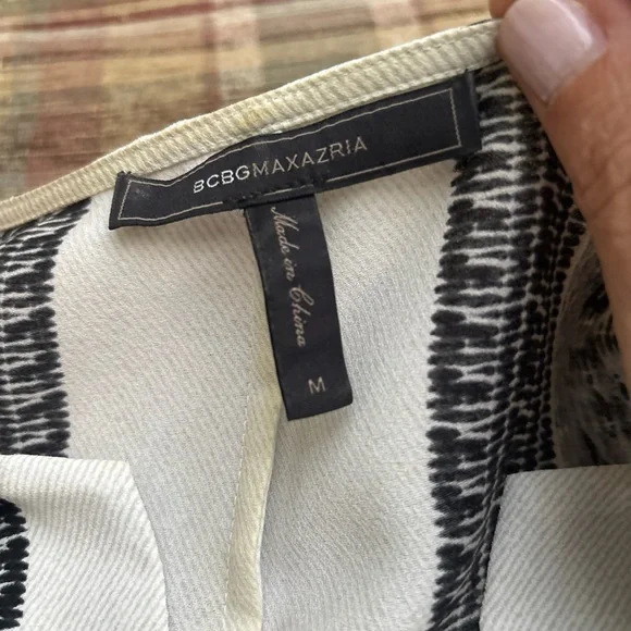 BCBGMaxAzria Black and White Pencil Mini Skirt - Picture 3 of 6